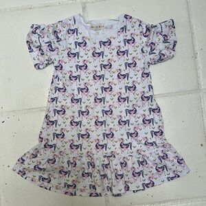 Roller Rabbit Esme play dress size 4, unicorns